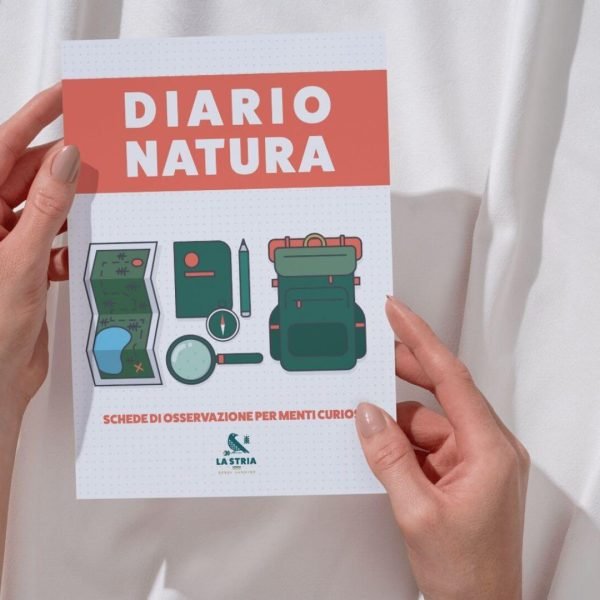 Copertina del Diario Natura stampabile, per attività all’aperto con bambini e adulti