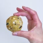 Palle di grasso ad alto contenuto energetico per uccelli selvatici, ideali per l’inverno.